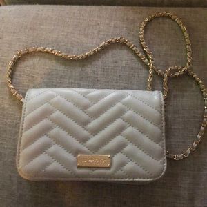 Pre owned Bebe crossbody small purse silver color